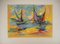 Marcel Mouly, Sails in the Setting Sun, Original Lithograph, 1960s 1