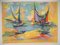 Marcel Mouly, Sails in the Setting Sun, Original Lithograph, 1960s 2