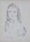 Léonard Tsuguharu Foujita, Junge Frau stützte sich auf den Ellbogen, 20. Jh., Originale Lithographie, Gerahmt 2