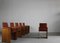 Torcello Stühle aus Leder & Holz von Afra & Tobia Scarpa für Stildomus, 1976, 6er Set 4