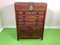 Asian Tropical Wood Cutlery or Storage Cabinet, Image 1