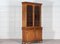 Tall English Glazed Oak Bookcase Cabinet, 1890s 5