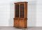Tall English Glazed Oak Bookcase Cabinet, 1890s 3