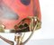Vintage Liberty Lampe aus mundgeblasenem Glas & Messing 10