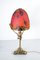 Vintage Liberty Lamp in Blown Glass and Brass, Image 1