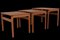 Tables Gigognes en Teck, Set de 3 5