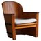 Swedish Modern Armchair in Pine attributed Axel Einar Hjorth for Åby Furniture, 1940s 1