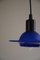 Blue Glass Pendants from Design Light A/S, Denmark, 1990s, Set of 4 9