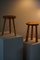 Swedish Pine Tripod Stools, 1960s, Set of 2, Image 12