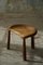 Danish Oak Tripod Stool, 1950s 2