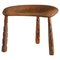 Danish Oak Tripod Stool, 1950s, Image 1