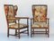 French Provincial Wingback Armchairs, Set of 2 11