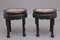 Chinese Carved Hardwood Occasional Tables, 1880s, Set of 2 4