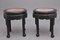 Chinese Carved Hardwood Occasional Tables, 1880s, Set of 2, Image 4