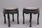 Chinese Carved Hardwood Occasional Tables, 1880s, Set of 2 10