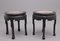 Chinese Carved Hardwood Occasional Tables, 1880s, Set of 2, Image 10