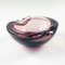 Sommerso Murano Glass Ashtray or Bowl attributed to Flavio Poli, Italy, 1960s 1