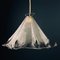 Ice Murano Glass Pendant Lamp, Italy, 1970s 1