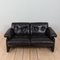 Coronado Sofa in Black Leather by Tobia Scarpa for C&B Italia, 1960s 7