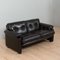 Coronado Sofa in Black Leather by Tobia Scarpa for C&B Italia, 1960s 2