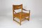 Vintage Danish Leather Safari Chair 16