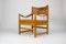 Vintage Danish Leather Safari Chair 8