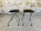 Folding Stools in Leatherette & Chrome, 1960s, Set of 2 16