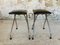 Folding Stools in Leatherette & Chrome, 1960s, Set of 2 5