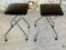 Tabourets Pliants en Similicuir et Chrome, 1960s, Set de 2 3