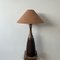 Mid-Century Ceramic and Brass Table Lamp, 1970s 1