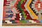 Turkish Geometric Handmade Kilim Rug, 1966, Image 12