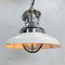 Vintage Industrial White Enamel Ceiling Pendant by Killark, 1980s, Image 12