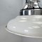 Vintage Industrial White Enamel Ceiling Pendant by Killark, 1980s 8