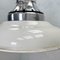 Vintage Industrial White Enamel Ceiling Pendant by Killark, 1980s 7