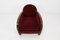 Art Deco Red Velvet Easy Chair 15