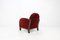 Art Deco Red Velvet Easy Chair, Image 2