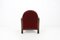 Art Deco Sessel aus rotem Samt 5