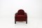 Art Deco Red Velvet Easy Chair 4