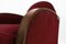 Art Deco Red Velvet Easy Chair 14
