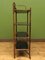 Japanese Meiji Period Bamboo Lacquered Tiered Stand Etagere, 1890s 6