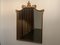 Golden Back Mirror with Parallel Lines, 1950s 2
