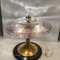 Lámpara de mesa grande de cristal de Murano, años 70, Imagen 7