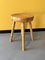 French Brutalist Stool in Pine, 1950s 5