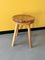French Brutalist Stool in Pine, 1950s, Image 2