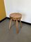 French Brutalist Stool in Pine, 1950s 7