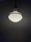 German Industrial Bauhaus Opaline Milk Glass Ceiling Pendant attributed to Peter Behrens for AEG, 1920s 4