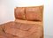 Cognac Patchwork Leather Sofa attributed to Gerard Van Den Berg, The Netherlands, 1970s 9