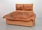 Cognac Patchwork Leather Sofa attributed to Gerard Van Den Berg, The Netherlands, 1970s 2