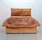 Cognac Patchwork Leather Sofa attributed to Gerard Van Den Berg, The Netherlands, 1970s 22