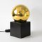 Vintage Gold Ball Table Lamp from Philips, 1970s 1
